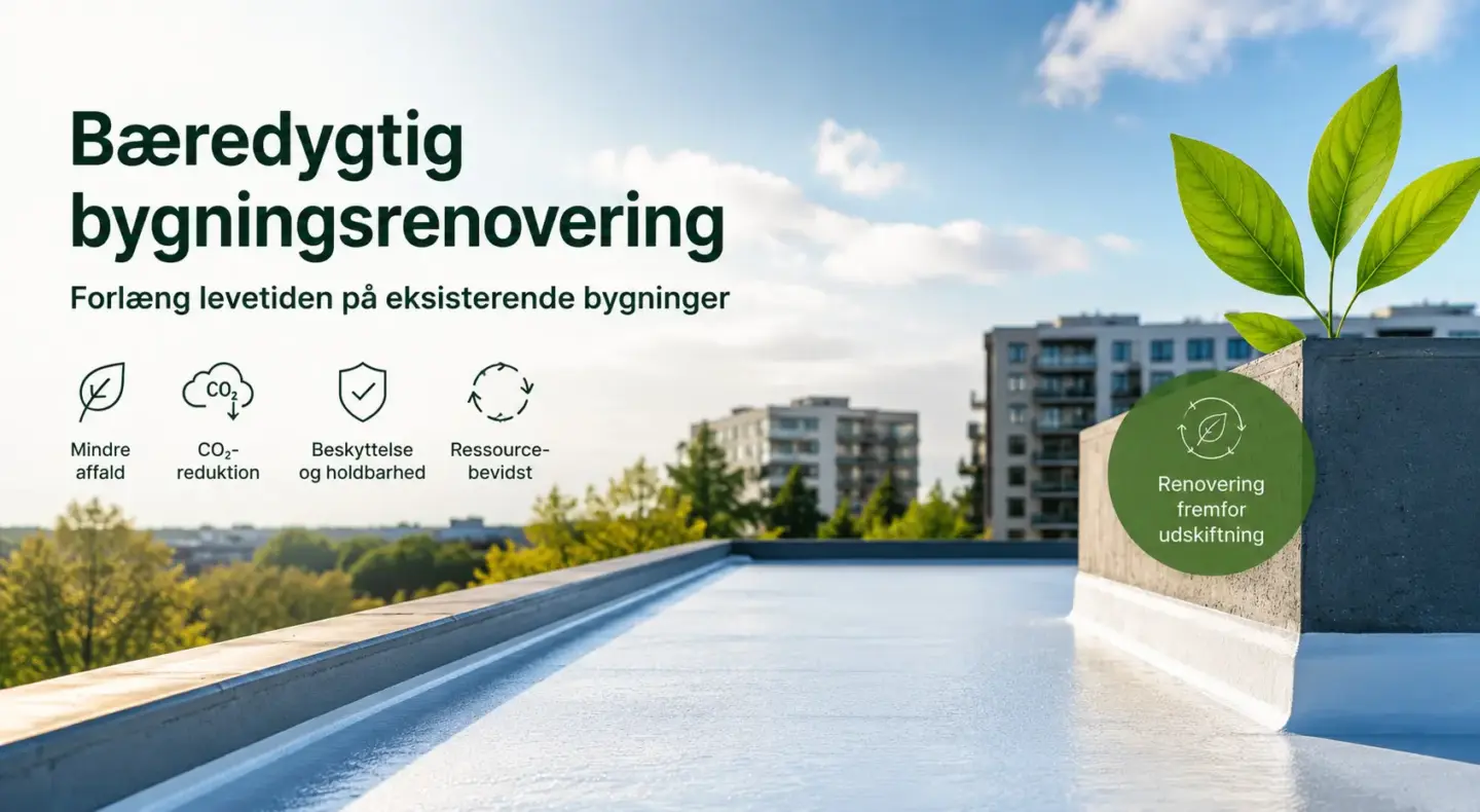 bæredygtig renovering med klimacoating membran