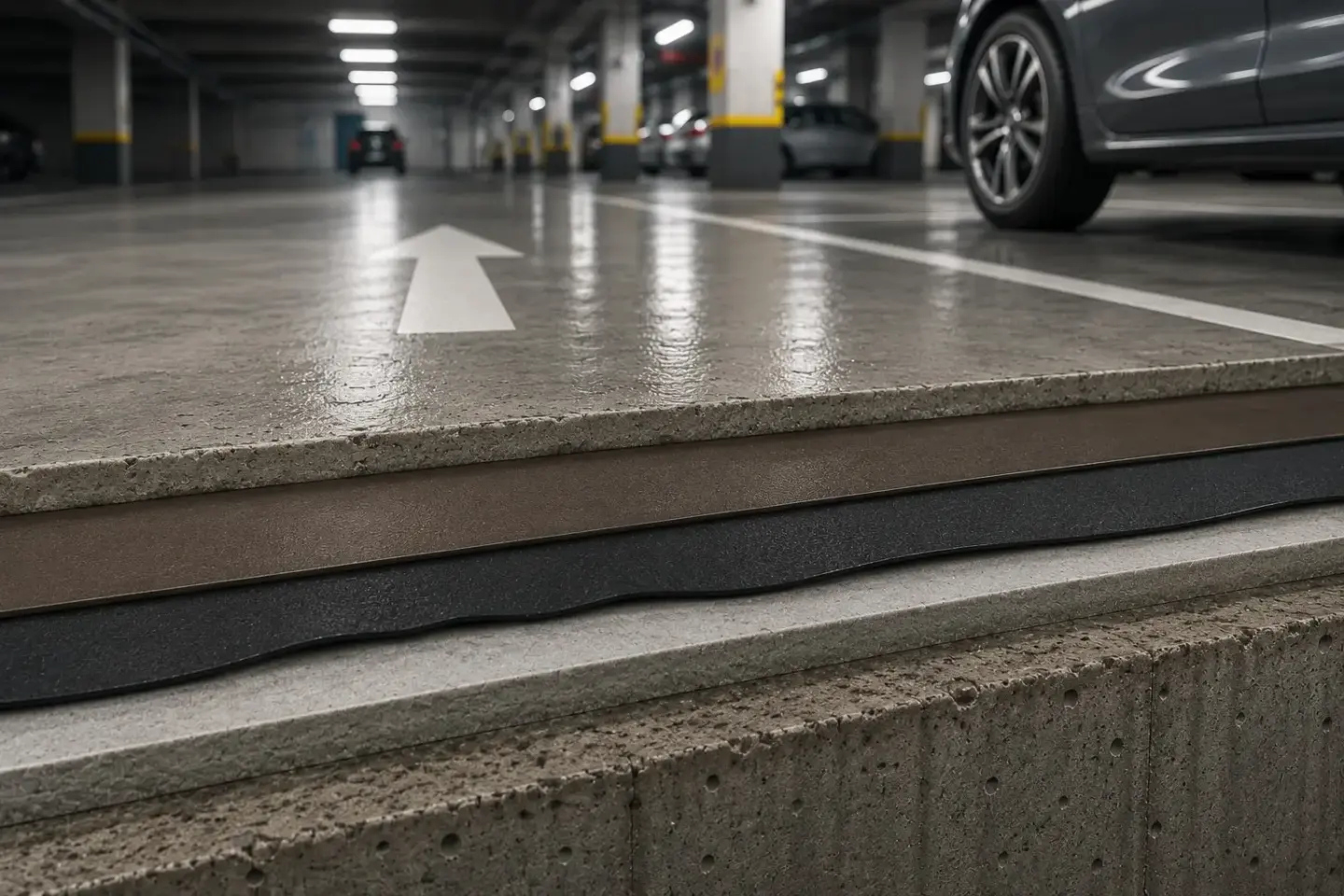 membran i parkeringskælder